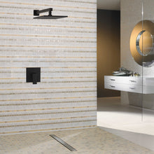 Load image into Gallery viewer, 10 Inch Rain Shower Head System Shower Combo Set Bathroom Wall Mount Mixer Shower Faucet Rough-In Valve and Shower Arm Included