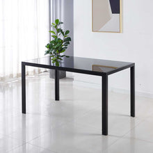 Load image into Gallery viewer, 1+4 dining table and chair set,dining room,office,black color