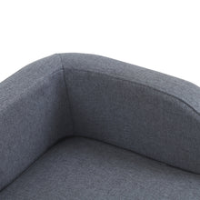 Load image into Gallery viewer, 37" GRAY Pet Sofa, Dog Sofa, Cat sofa, Cat Bed, Pet Bed, Dog Bed, Cat Bed, rectangle sofa with movable cushion, with wood style foot