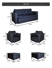 Load image into Gallery viewer, 5 Piece Rattan Sectional Seating Group with Cushions (Color:DARK BROWN)