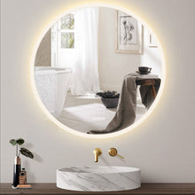 Load image into Gallery viewer, 24 inch Acrylic LED Round mirror anti fog switch Touch bathroom,bedroom
