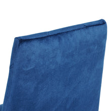 Load image into Gallery viewer, Modern luxury home furniture dinning room chairs chrome legs Blue velvet fabric dining chairs(Set of 2)