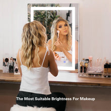 Load image into Gallery viewer, 28×36in Illuminated LED Bathroom Mirror Makeup Wall Mirror Wall Mounted