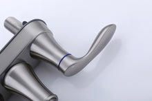 Load image into Gallery viewer, 2-Handle 4-Inch Brushed Nickel Bathroom Faucet, Bathroom Vanity Sink Faucets with Pop-up Drain and Supply Hoses