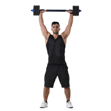 Load image into Gallery viewer, (Total 58lbs, 29lbs each) Adjustable Dumbbell Barbell Weight Pair TOTAL 58 LBS, Dumbells weights Set, Free Weights Dumbbells 2 in 1 sets with connector, Adjustable Weights Dumbbells Set for Home Gym