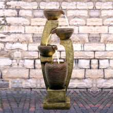 Load image into Gallery viewer, 40 inch Outdoor Water Fountain Outdoor Garden Fountain with Contemporary Design