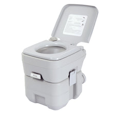 Load image into Gallery viewer, 5.3 Gallon 20L Flush Outdoor Indoor Travel Camping Portable Toilet for Car, Boat, Caravan, Campsite, Hospital,Gray
