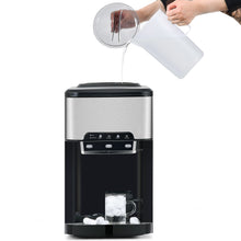 Load image into Gallery viewer, 3 in 1 Water Dispenser with Ice Maker Countertop, Portable Water Cooler, Quick 6 Mins Ice-making, Hot & Cold Water and Ice, Top Loading or Bottleless, Stainless Steel