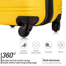 Load image into Gallery viewer, 3 Piece Luggage Set Hardside Spinner Suitcase with TSA Lock 20" 24' 28" Available