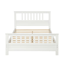 Load image into Gallery viewer, Wood Platform Bed with Headboard and Footboard, Full (White)