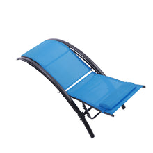 Load image into Gallery viewer, 2PCS Set Chaise Lounges Outdoor Lounge Chair Lounger Recliner Chair For Patio Lawn Beach Pool Side Sunbathing
