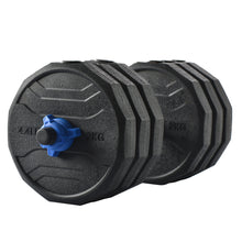 Load image into Gallery viewer, (Total 58lbs, 29lbs each) Adjustable Dumbbell Barbell Weight Pair TOTAL 58 LBS, Dumbells weights Set, Free Weights Dumbbells 2 in 1 sets with connector, Adjustable Weights Dumbbells Set for Home Gym