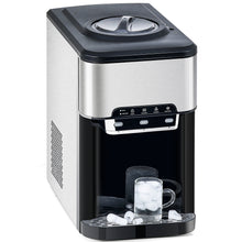 Load image into Gallery viewer, 3 in 1 Water Dispenser with Ice Maker Countertop, Portable Water Cooler, Quick 6 Mins Ice-making, Hot & Cold Water and Ice, Top Loading or Bottleless, Stainless Steel