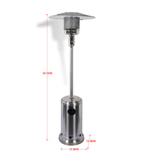 Load image into Gallery viewer, 47000 BUT Outdoor Freestanding Propane Iron Floor Standing Standing Patio Heater Iron