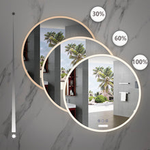 Load image into Gallery viewer, 24 inch Acrylic LED Round mirror anti fog switch Touch bathroom,bedroom