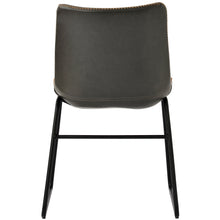 Load image into Gallery viewer, TREXM Vintage Armless Leatherier Dining Stools Indoor Dining Chairs Set of 2 (Gray)