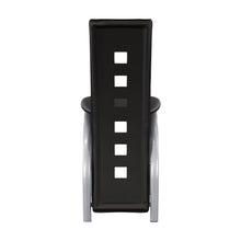 Load image into Gallery viewer, Set of 2pc Modern Style Counter Height Chairs Metal Base and Leather Upholstered Back