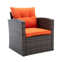 Load image into Gallery viewer, 6 PCS Rattan Sectional Set and table with storage