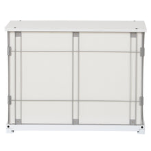 Load image into Gallery viewer, 34" Length Elegant Wooden Structure White Dog Cage Crate, End Table with movable salver, Decorative Dog House Cage Indoor Use, Furniture style, with wide table top.