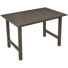 Load image into Gallery viewer, TOPMAX Farmhouse 5-Piece Wood Dining Table Set for 4, Kitchen Furniture Set with 4 Upholstered Dining Chairs for Small Places, Gray Table+Gray Chair