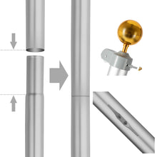 Load image into Gallery viewer, 20FT Aluminum Flag Pole 8X6 GR