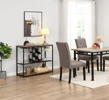 Load image into Gallery viewer, Industrial Bar Cart Kitchen Bar&Serving Cart for Home with Wheels 3 -Tier Storage Shelves