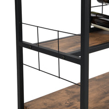 Load image into Gallery viewer, Industrial Bar Cart Kitchen Bar&Serving Cart for Home with Wheels 3 -Tier Storage Shelves
