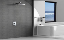 Load image into Gallery viewer, 10 Inch Rain Shower Head System Shower Combo Set Bathroom Wall Mount Mixer Shower Faucet Rough-In Valve and Shower Arm Included