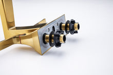 Load image into Gallery viewer, 2-Handle Lavatory Faucet Brushed Nickel Bathroom Sink Faucet with Metal Pop-up Drain and Faucet Supply Lines