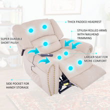 Load image into Gallery viewer, 【ONLY SELL TO PICK UP BUYER】TREXM Heavy-Duty Power Lift Recliner Chair with Built-in Remote and 2 Castors (Beige)