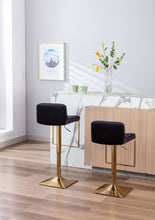 Load image into Gallery viewer, SUPERJARE Bar Stools - Swivel Barstool Chairs with Back, Modern Pub Kitchen Counter Height,velvet