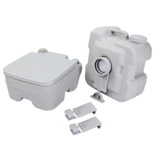 Load image into Gallery viewer, 5.3 Gallon 20L Flush Outdoor Indoor Travel Camping Portable Toilet for Car, Boat, Caravan, Campsite, Hospital,Gray