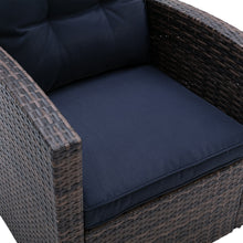 Load image into Gallery viewer, 6 PCS Rattan Sectional Set and table with storage