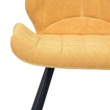 Load image into Gallery viewer, Fabric Dining Chairs, Yellow (Set of 2)