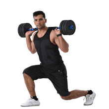 Load image into Gallery viewer, (Total 58lbs, 29lbs each) Adjustable Dumbbell Barbell Weight Pair TOTAL 58 LBS, Dumbells weights Set, Free Weights Dumbbells 2 in 1 sets with connector, Adjustable Weights Dumbbells Set for Home Gym