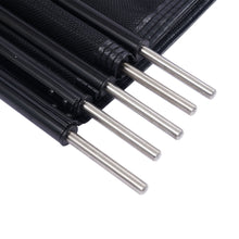 Load image into Gallery viewer, 12x4 Ft Outdoor Pool Fence With Section Kit,Removable Mesh Barrier,For Inground Pools,Garden And Patio,Black