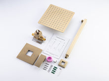 Load image into Gallery viewer, 10 Inch Rain Shower Head System Shower Combo Set Bathroom Wall Mount Mixer Shower Faucet Rough-In Valve and Shower Arm Included