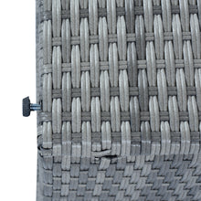 Load image into Gallery viewer, U_STYLE Outdoor Patio Furniture Set Daybed Sunbed with Retractable Canopy Conversation Set Wicker Furniture Sofa Set