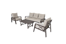 Load image into Gallery viewer, 4 pcs Aluminum Patio Sofa set with Cushion,KD