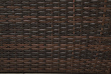 Load image into Gallery viewer, TOPMAX Patio Furniture Round Outdoor Sectional Sofa Set Rattan Daybed Sunbed with Retractable Canopy, Separate Seating and Removable Cushion (BLUE)