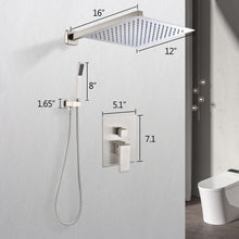 Load image into Gallery viewer, 12" Rain Shower Head Systems Wall Mounted Shower