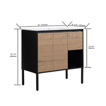 Load image into Gallery viewer, 36 Inch Bathroom Vanity with Ceramic Sink,36x18
