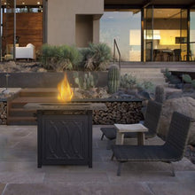 Load image into Gallery viewer, 35'' Outdoor 50,000BTU Auto-Ignition Propane Gas Fire Table with Waterproof Cover for Patio Courtyard Balcony