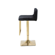 Load image into Gallery viewer, SUPERJARE Bar Stools - Swivel Barstool Chairs with Back, Modern Pub Kitchen Counter Height,velvet