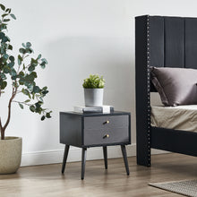 Load image into Gallery viewer, Modern Bedside Tables Set of 2,Nightstand with Storage Drawer -Chic Simple Assembly End Side Table,Sofa Table,for bedroom/living room/office (2 pcs,dark grey)