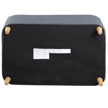 Load image into Gallery viewer, 37" GRAY Pet Sofa, Dog Sofa, Cat sofa, Cat Bed, Pet Bed, Dog Bed, Cat Bed, rectangle sofa with movable cushion, with wood style foot