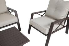 Load image into Gallery viewer, 4 pcs Aluminum Patio Sofa set with Cushion,KD