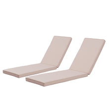 Load image into Gallery viewer, 2PCS Set Outdoor Lounge Chair Cushion Replacement Patio Funiture Seat Cushion Chaise Lounge Cushion