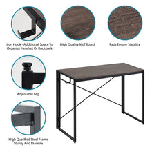 Load image into Gallery viewer, Computer Desk Home Office Desk, Portable Folding Table Writing Study Desk, Modern Simple PC Desk for small spaces