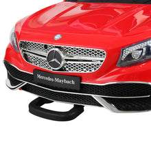 Load image into Gallery viewer, 12V Kid Ride on Car with Parental Remote Control, Licensed Maybach S650 Electric Vehicle with MP3, Bluetooth, Music, LED Lights, for Children 3-8, Red